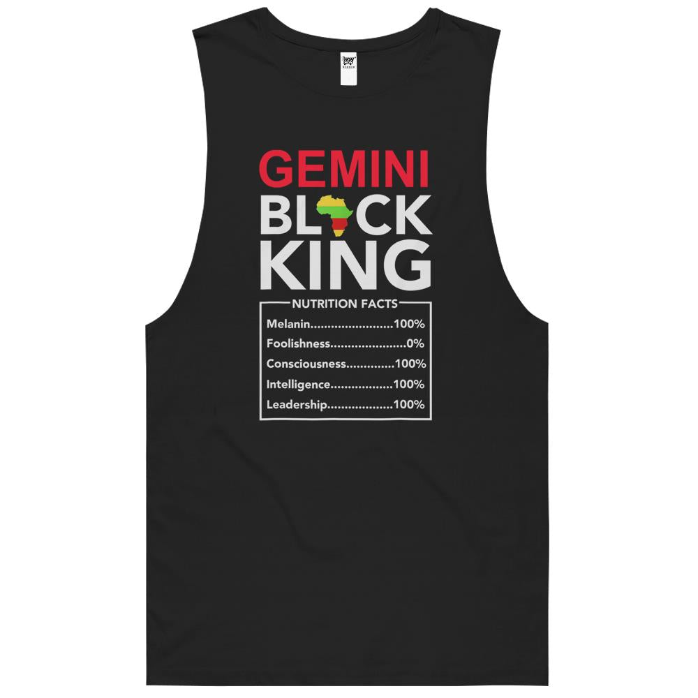 Nutritional Facts Shirt, Nutritional Facts Tank Top, Black King Nutrition Facts Shirt, Gemini Black King Nutritional Facts May June Birthday Tank Top