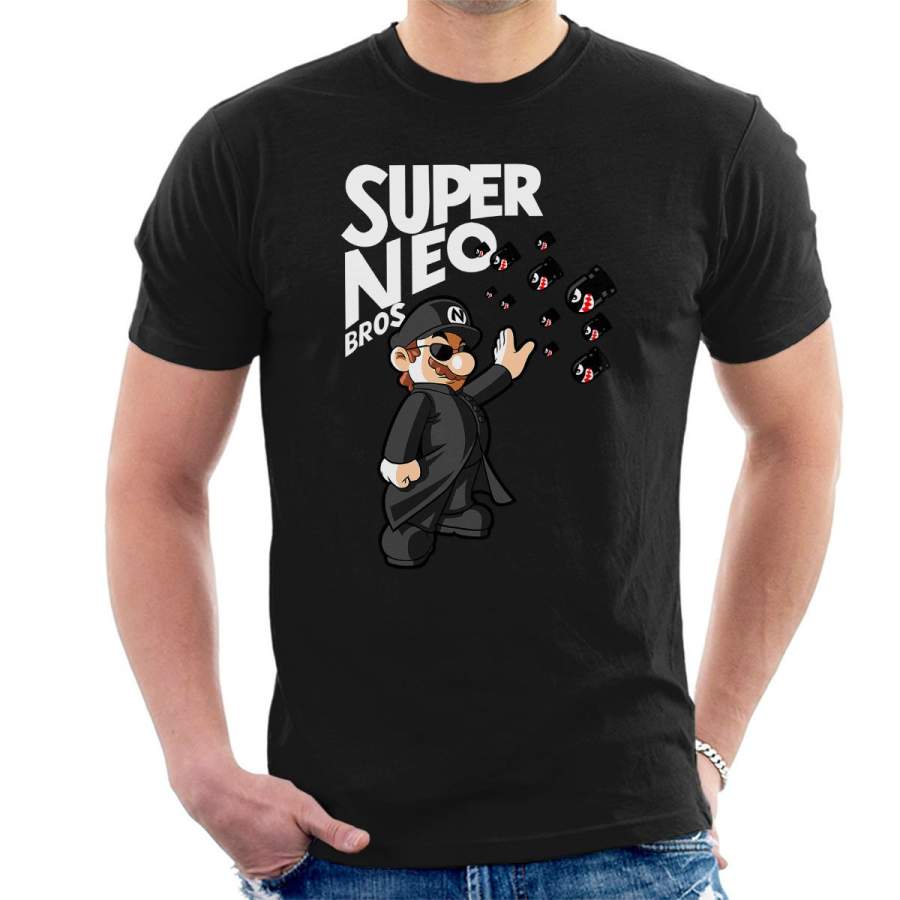 Super Mario Matrix Neo Bros Men’s T-Shirt