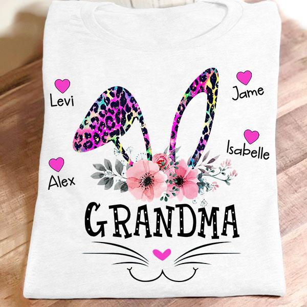 Personalized Name T-shirt Grandma Bunny – New Art Gift Unisex T-shirt Hoodie Plus Size S-5xl