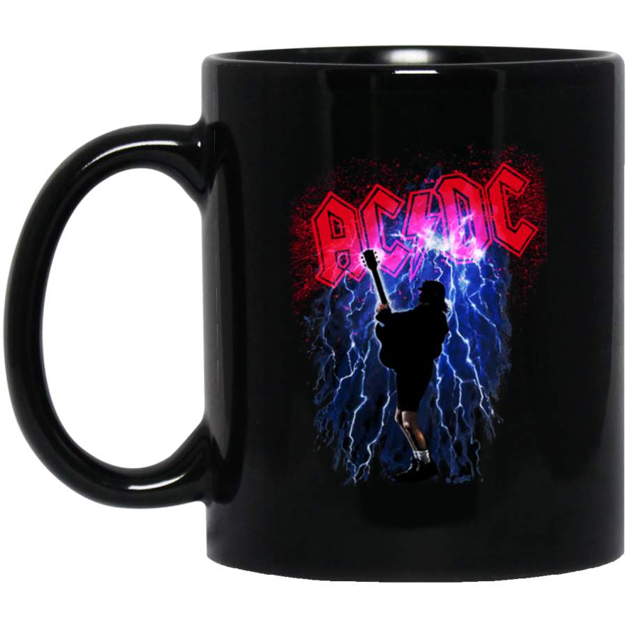 ACDC Thunderstruck Angus Young Rock Black Mug