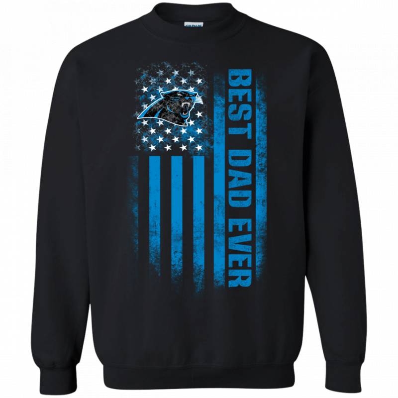 Carolina Panthers Best Dad Ever USA Distressed Flag Shirts