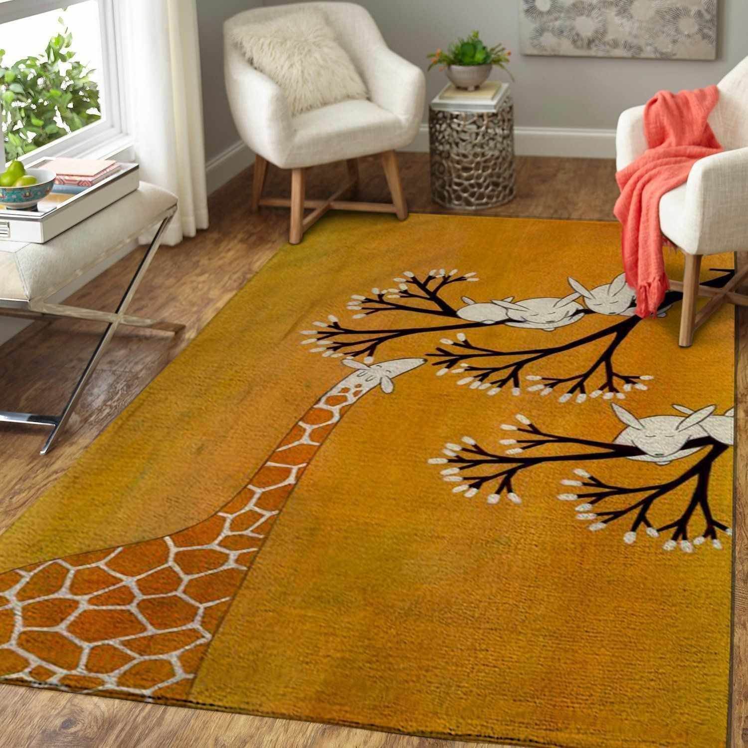 The Giraffe The Bunnies Area  Sku 3814 Rug