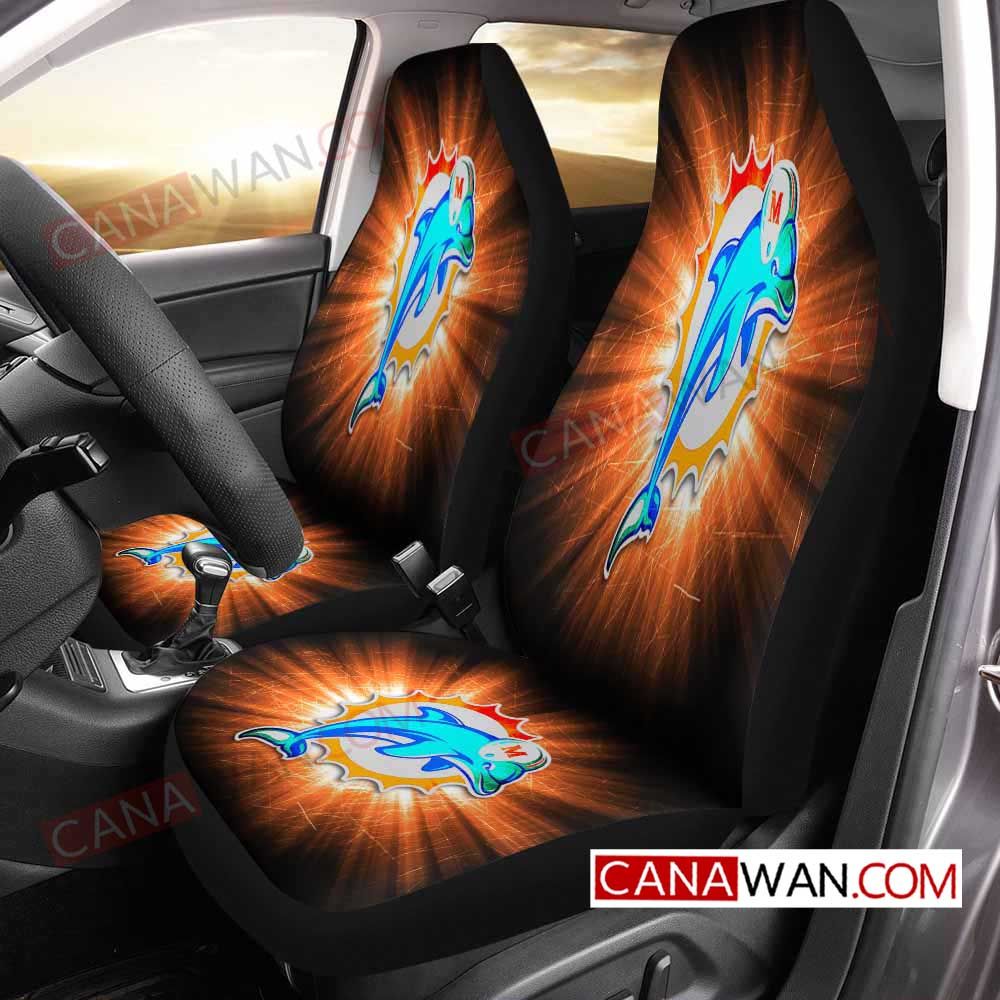 Miami Dolphins Style011 (1) 3D Customized Personalized Car Seat Cover