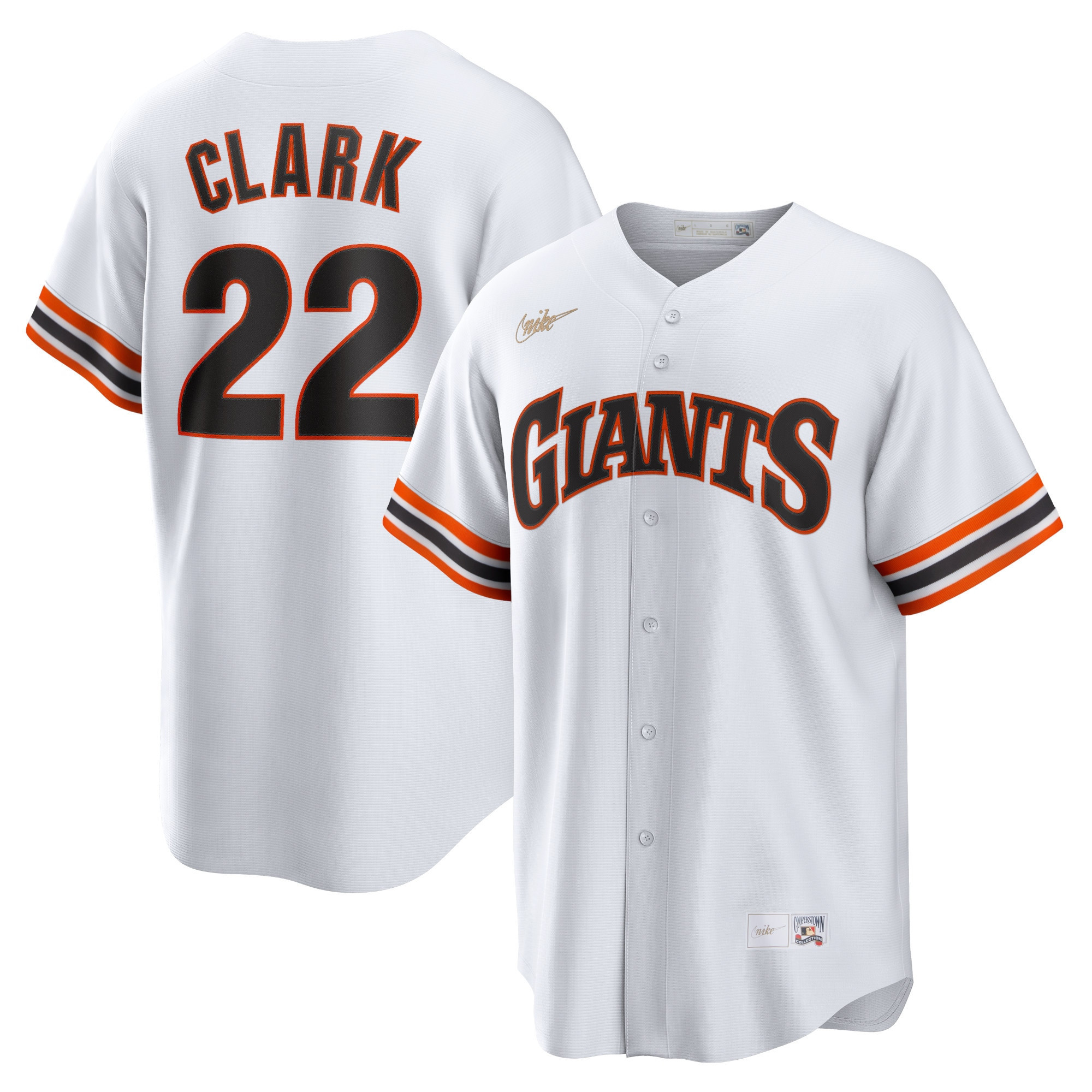 Will Clark San Francisco Giants Home Cooperstown Collection Player Jersey – White MLB