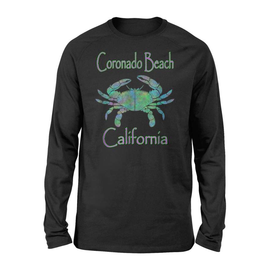 Coronado Beach California Dungeness Crab Long Sleeve T-Shirt