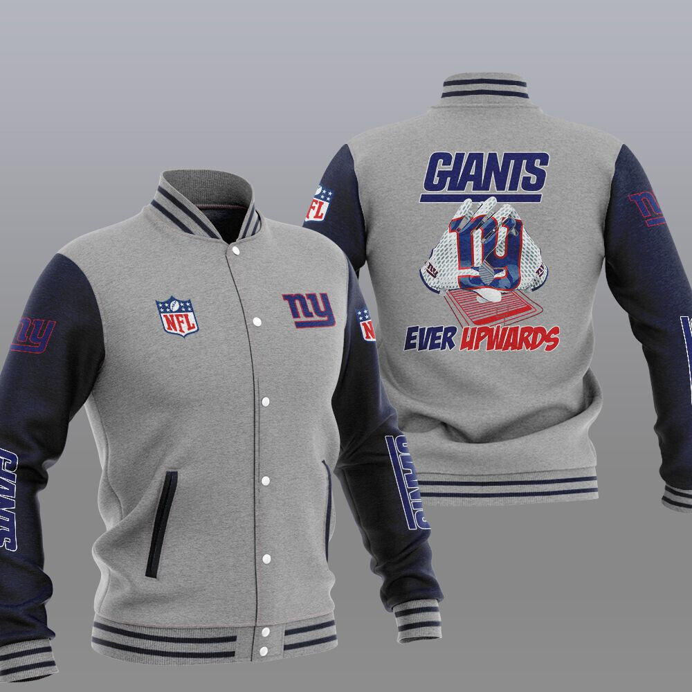 New York Giants Grey Ever Upwards Baseball Jacket