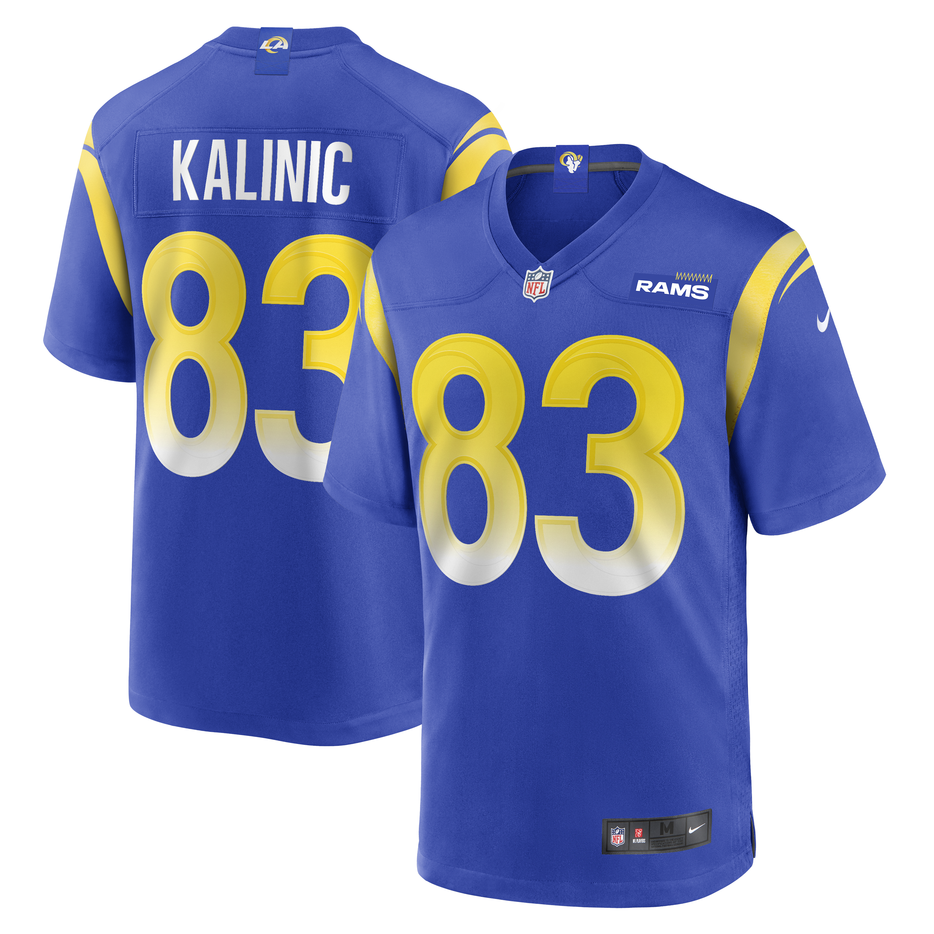 Men’s Los Angeles Rams Nikola Kalinic Royal  Game Jersey