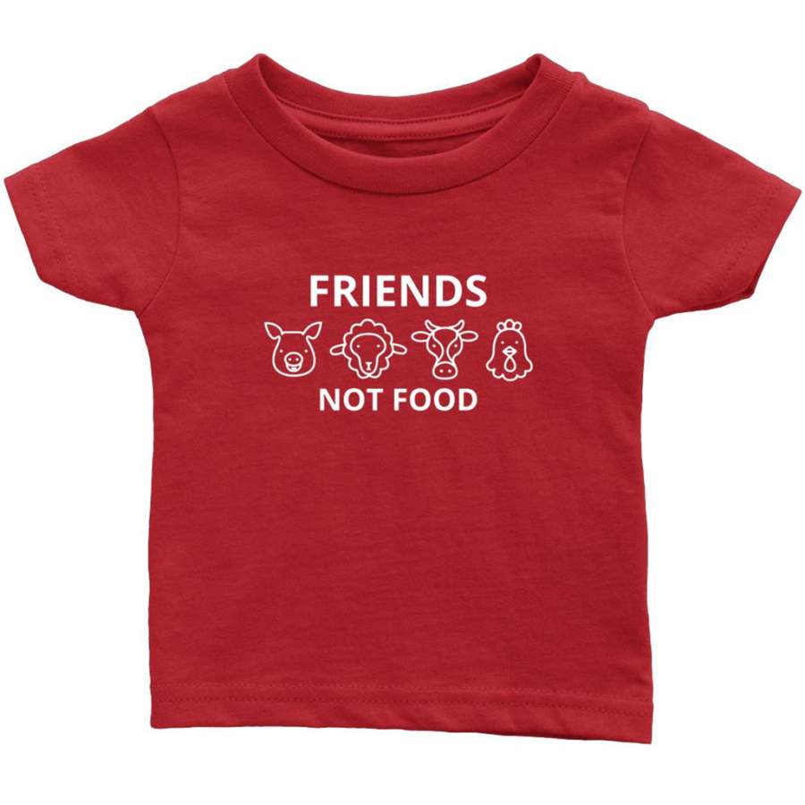 Animal Are Friends Not Food B 2 – Infant T-Shirt