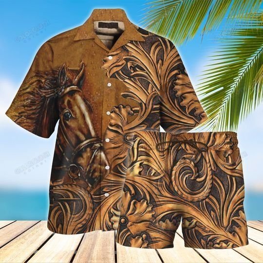 Horse Hawaii Shirt And Short Ha72249