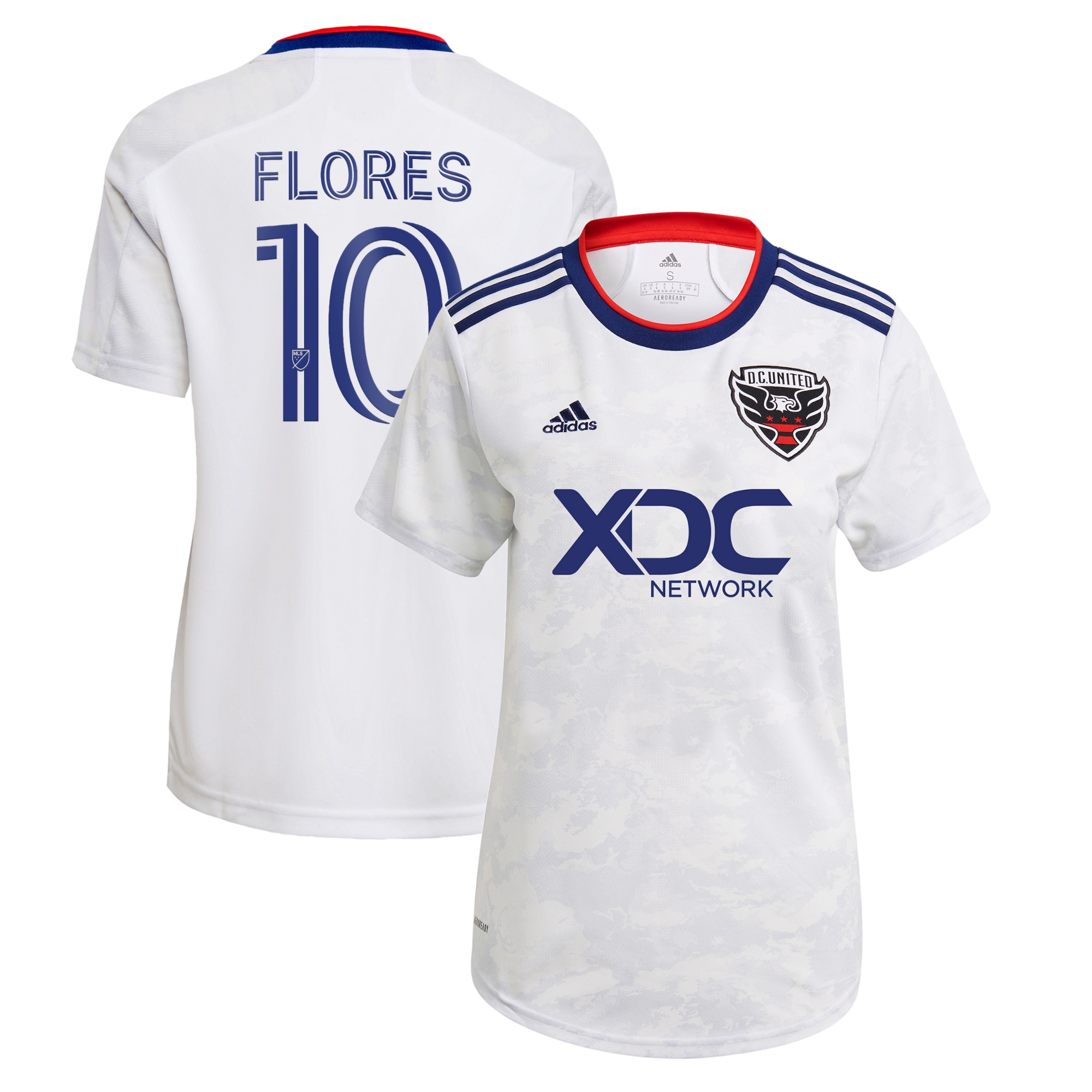 Edison Flores D.C. United Women's 2022 The Marble Replica Player Jersey – White