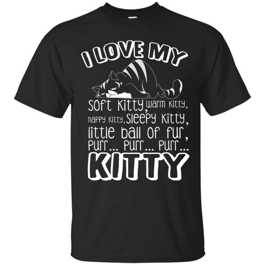 AGR NewmeUp Men’s Lazy Kitty Shirts I Love My Soft Tshirts