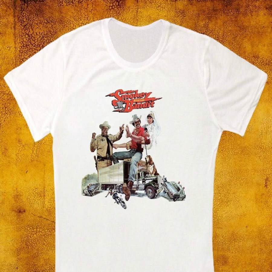 Smokey And The Bandit 1977 Film Poster Retro Vintage Hipster Men’s T Shirt