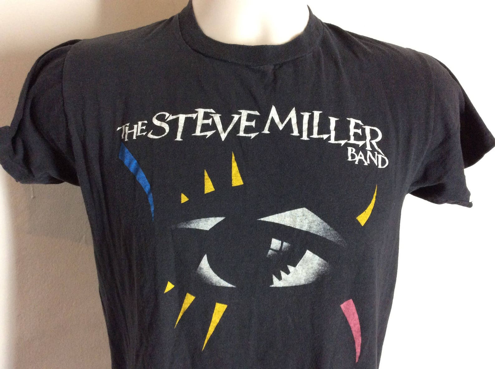 Vtg 1982 The Steve Miller Band T Shirt Black Sm 80S Abracadabra Classic Rock Band Screen Stars