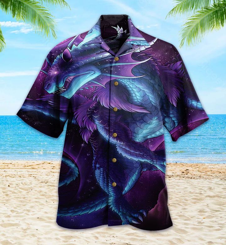 Dragon Violet Hawaii Shirt Ha19018