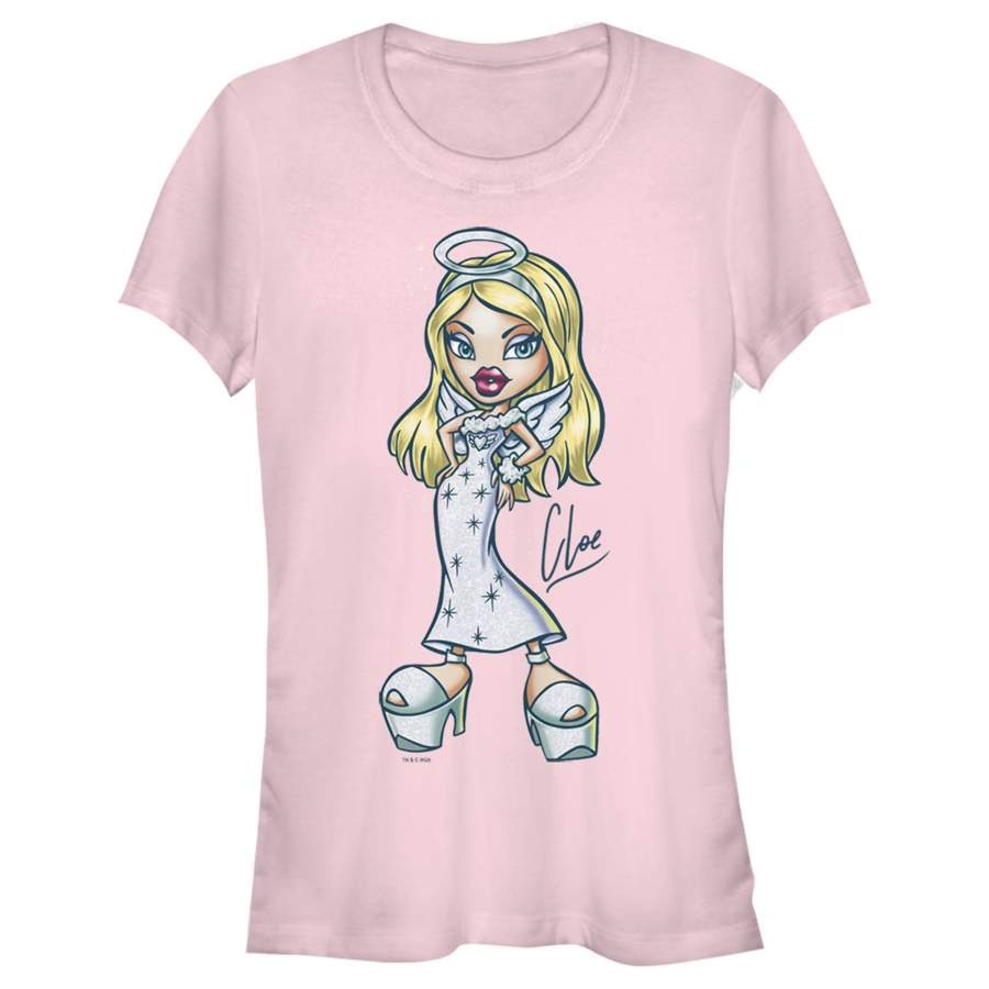 Bratz Junior’s Cloe Angel Fashion  T Shirt Light Pink 2XL