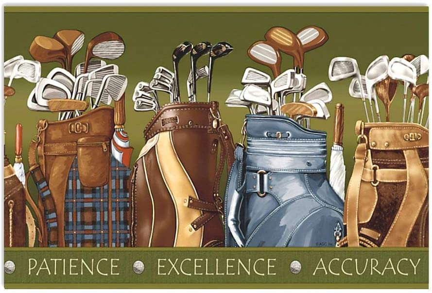 Vintage Golf Equipments – Patience Excellence Accuracy Poster Art Print      Home Decor Gift For Men Women Family Friend On Birthday Xmas