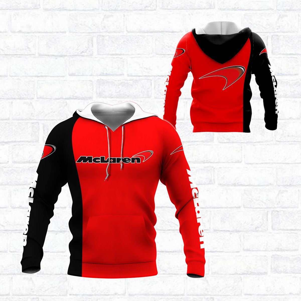 3D All Over Printed Mclaren NTH-HL Shirts Ver 1 (Red)