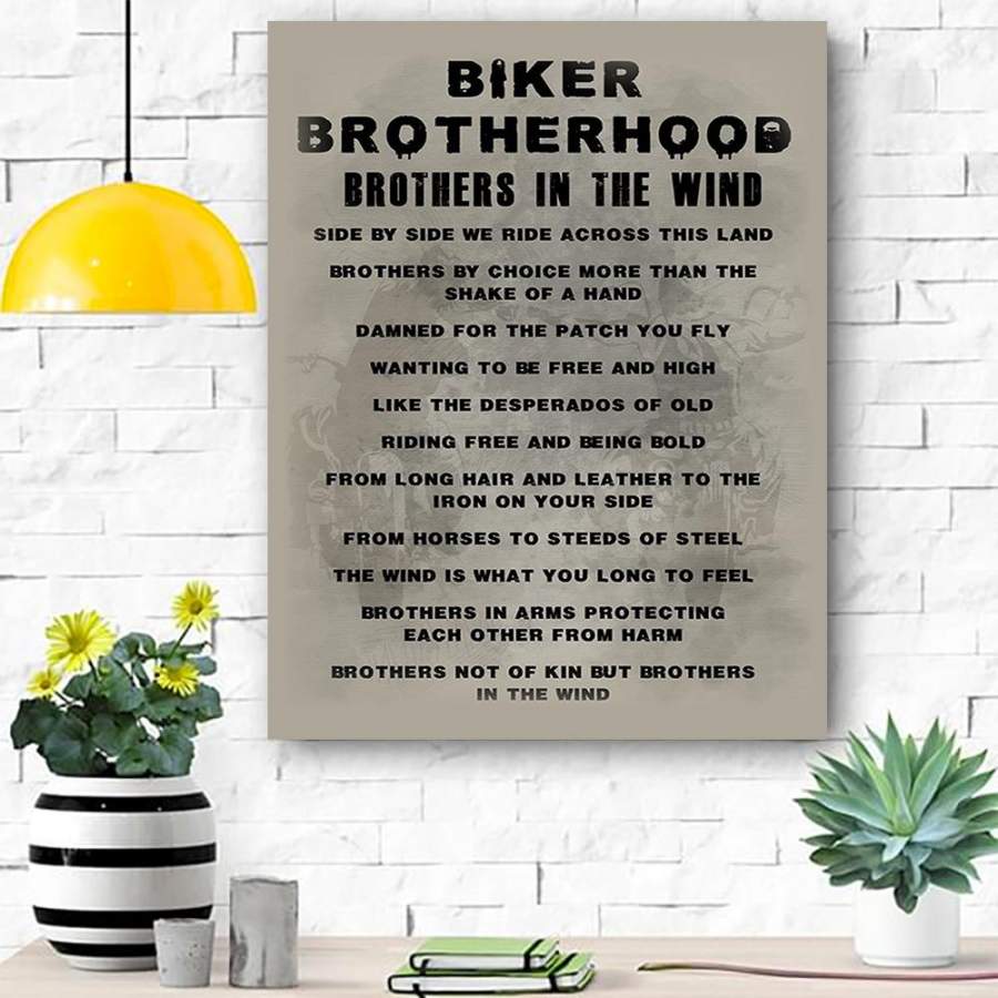 BIKER POSTER - BIKER BROTHERHOOD_result - Matte Canvas