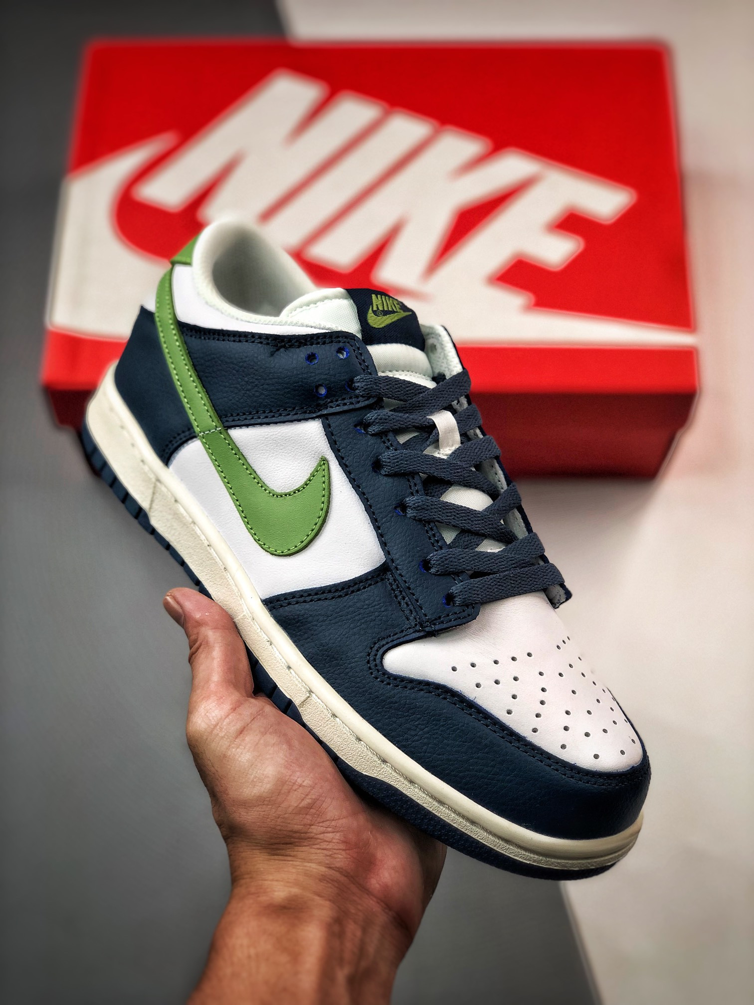 Nike Dunk Low Dark Blue Grey Mean Green 309431-031 5339359