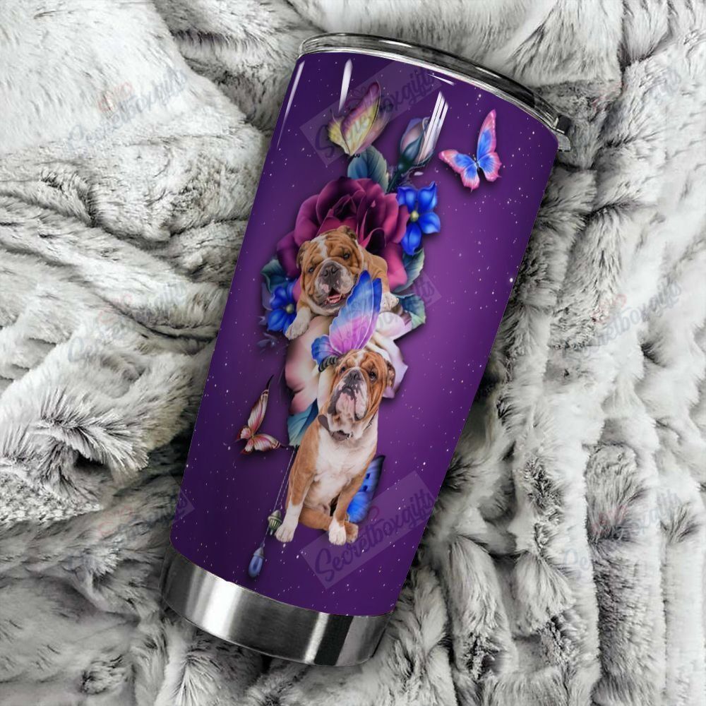 Personalized Pug Dog Purple Flower Gs-Cl-Ml2403 Tumbler