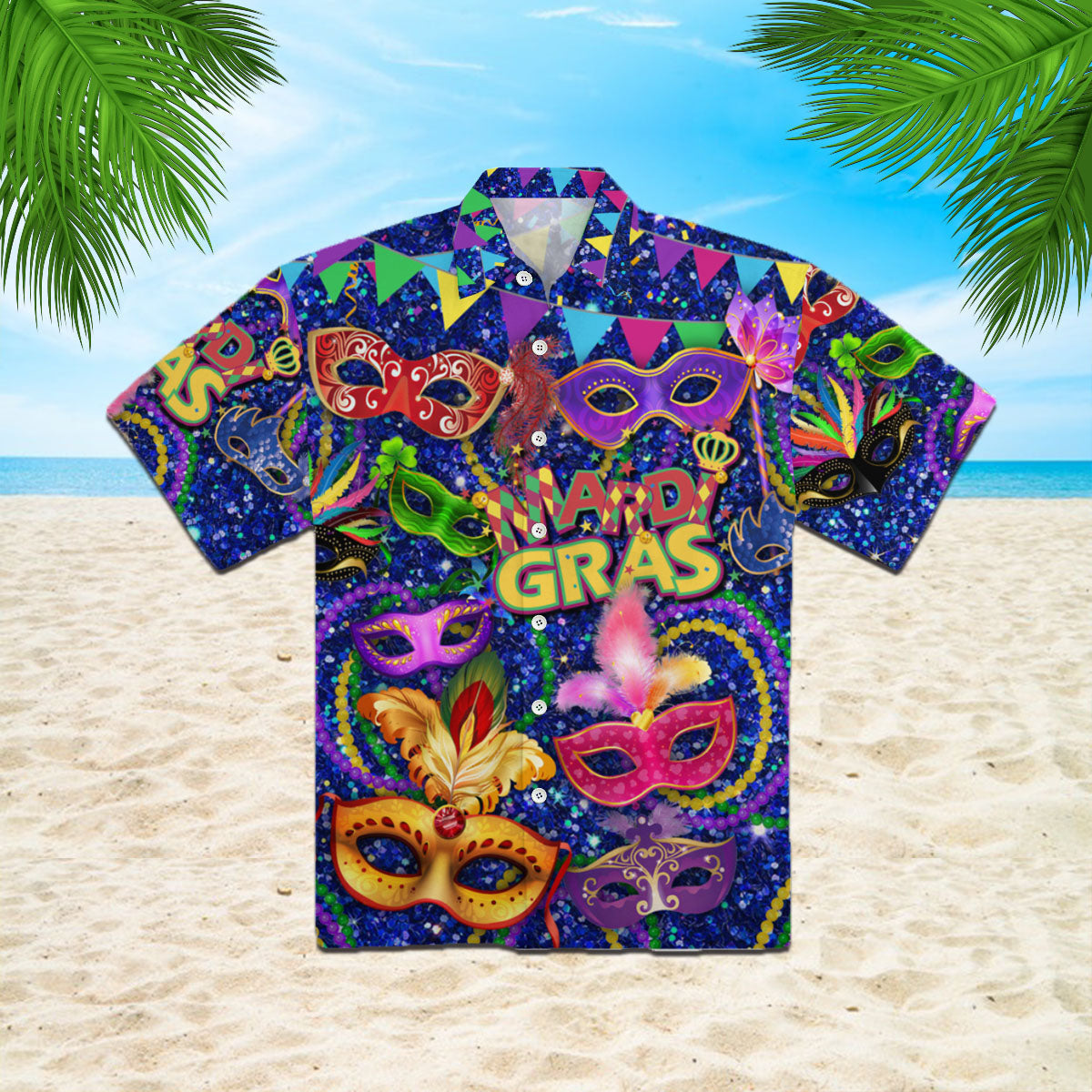 Im Just Here For The Beads Mardi Gras Hawaii Shirt Men Women Ha90904