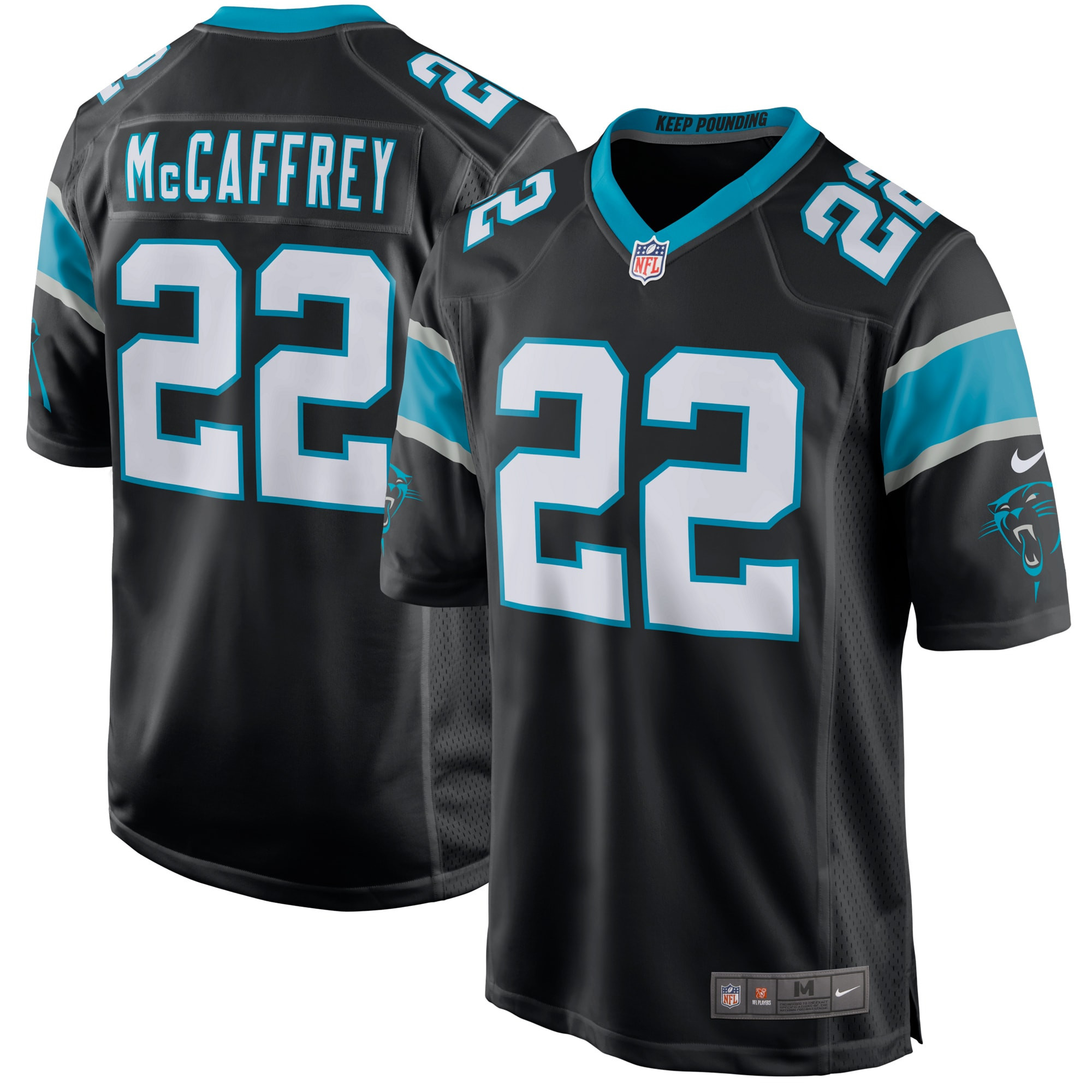 Christian Mccaffrey Carolina Panthers Game Jersey – Black NFL