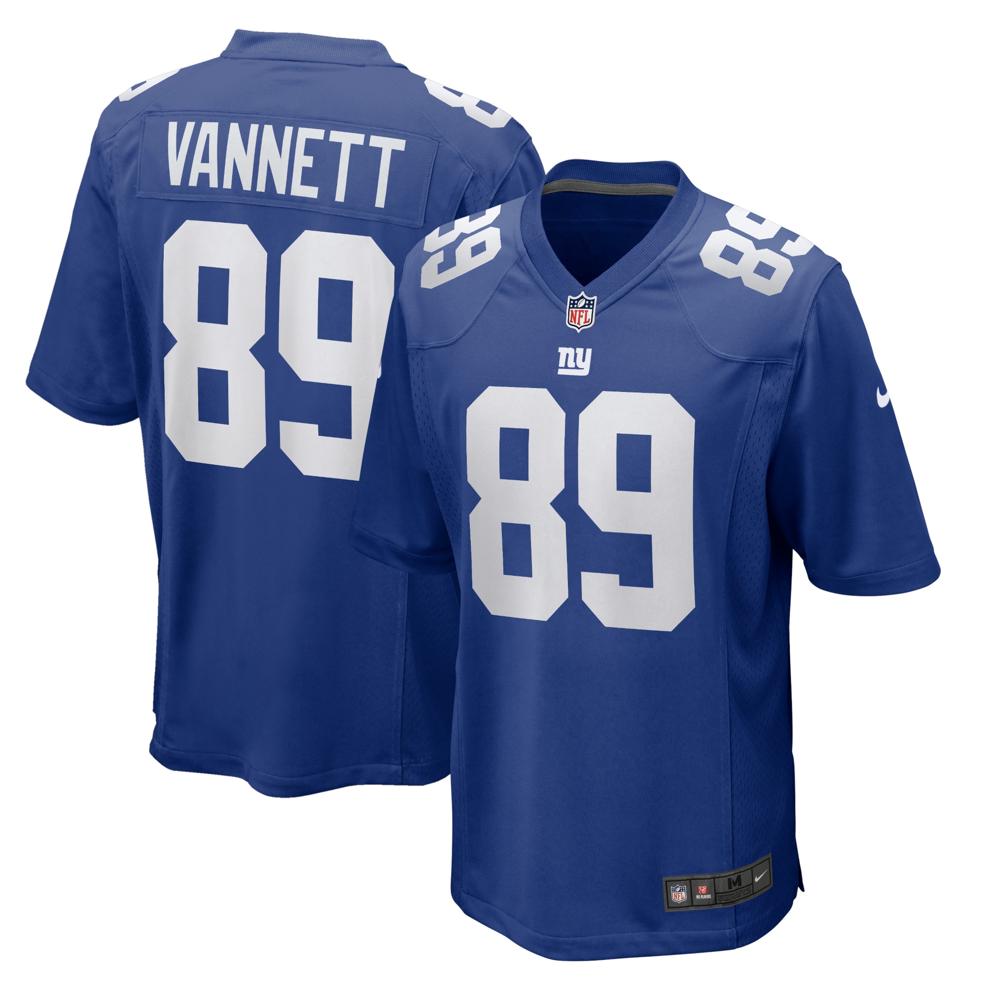 Nick Vannett New York Giants Home Game Player Jersey – Royal