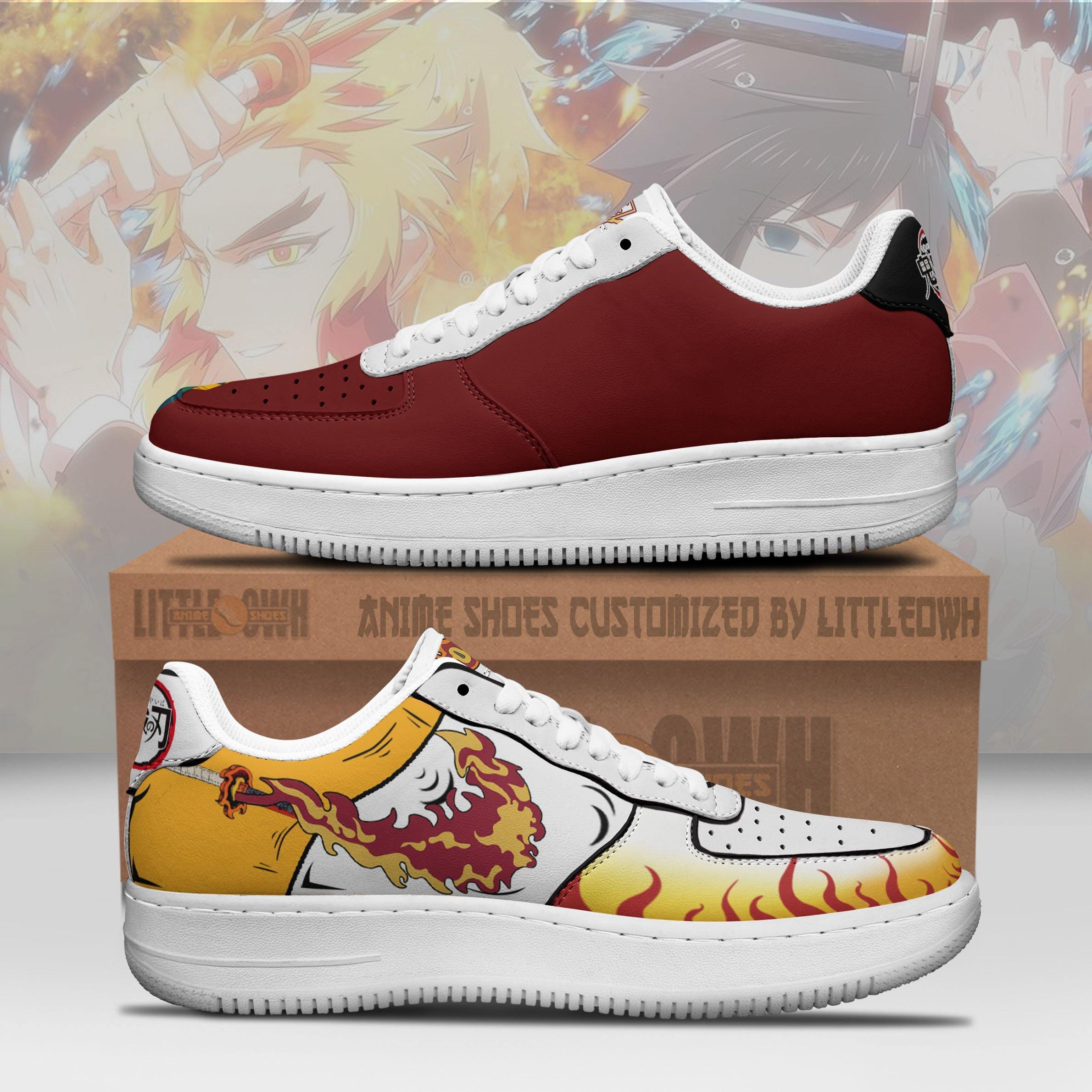 Rengoku X Giyuu Air Sneakers Custom Demon Slayer Anime Shoes