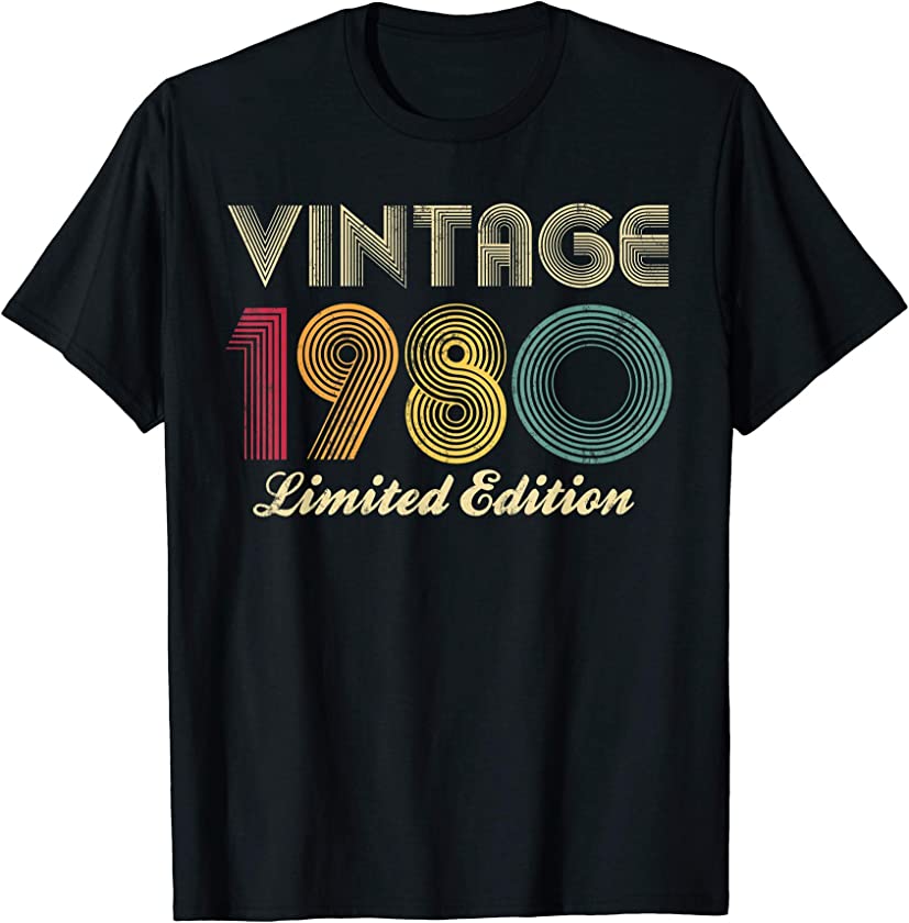 1980 41st Birthday Vintage Limited Edition Men Women T-Shirt