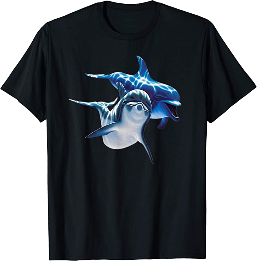 Cute Dolphins Making Splashing T-Shirt