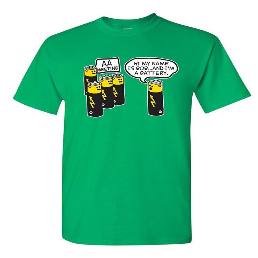 Battery Meeting Novelty Graphic Gift Idea Alcoholic Gift Idea Very Funny T Shirt Men T-Shirt