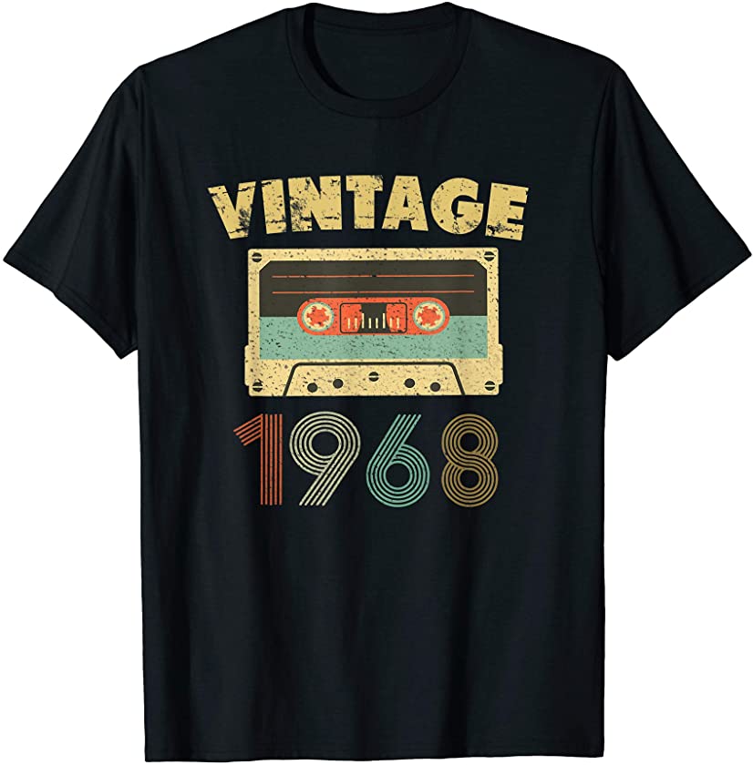 51st Birthday T Shirt Gift Vintage 1968 Classic Men Women