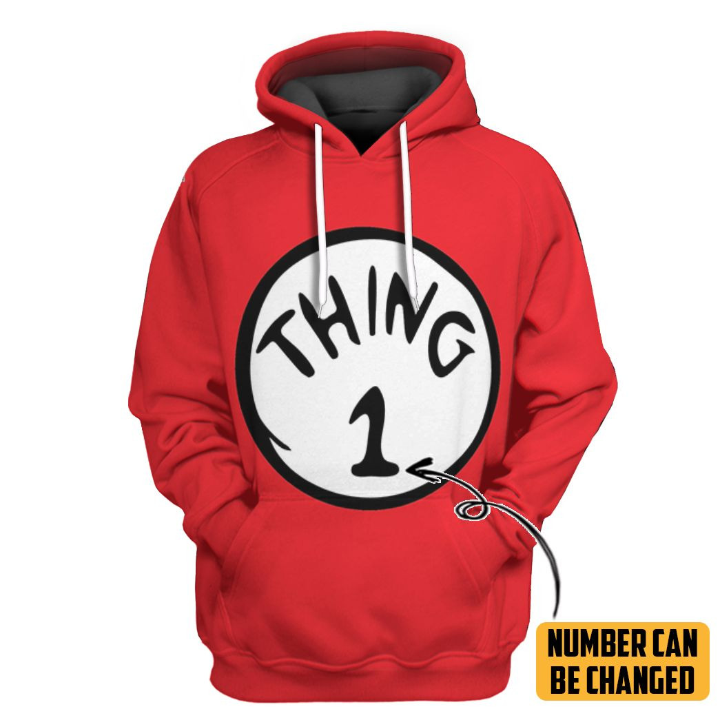 3D Thing Custom Number Tshirt Hoodie Apparel