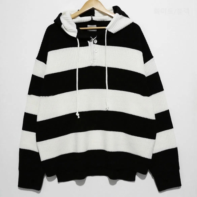 Striped Sweater Men’s Hoodies Autumn Winter Vintage Korean Knitwear Top Stripe Splicing Loose Knitted Sweater Pullover Jumper alx