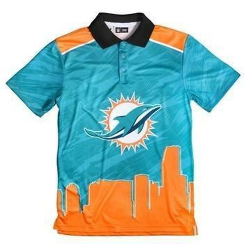 Miami Dolphins Thematic Polyester Polo Shirt 3D All Over Print Shirt3924 Hoodie Zipper Sweater