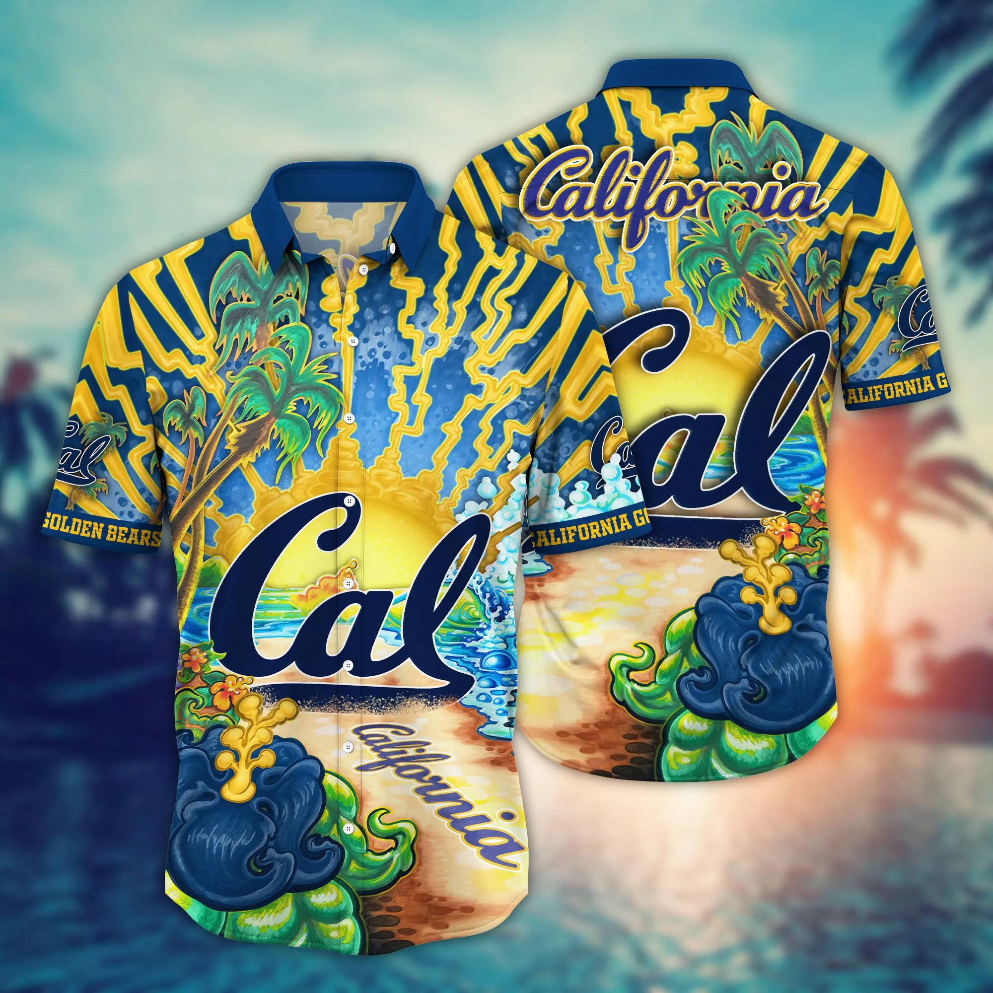 California Golden Bears NCCA Hawaiian Shirt Sprinklerstime Aloha Shirt