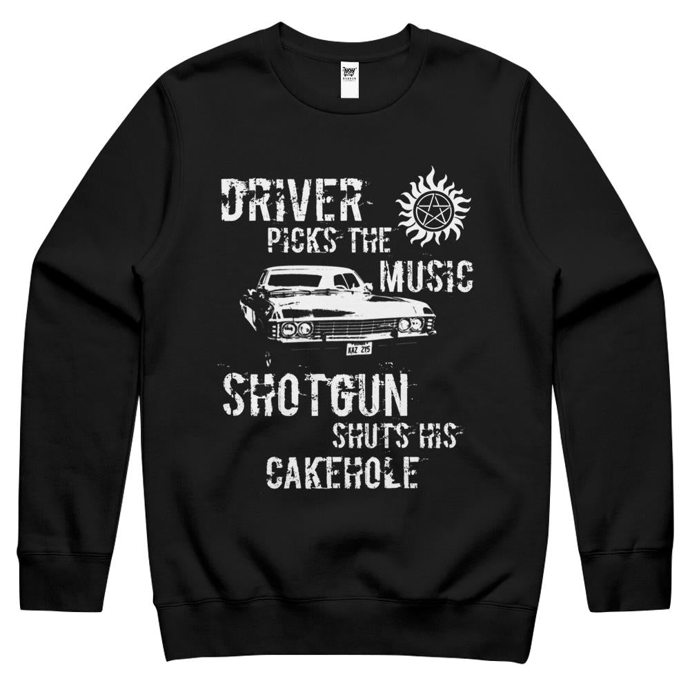 Driver Picks The Music Crewneck Sweatshirt