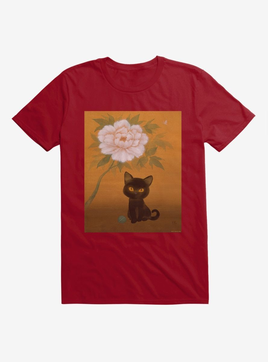 Ht Creators Martin Hsu Cat And Peony Shirt