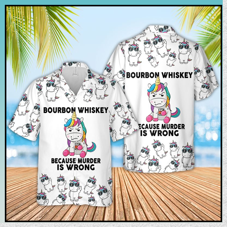 Unicorn Bourbon Whiskey Hawaiian Shirt | Unisex | Adult | Hw7077