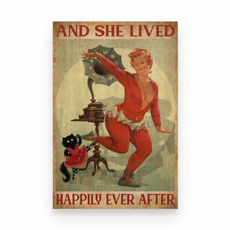 Ballet, Black Cat_And She Lived Happily Ever After- Poster