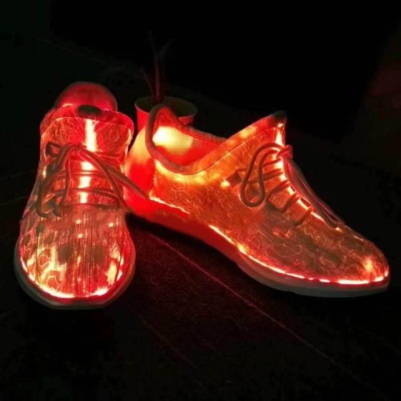Led Luminous Running Shoes Unisex Sneakers Lace Shoes Glowing Shoes Party Dancing Hip-hop Cycling Running