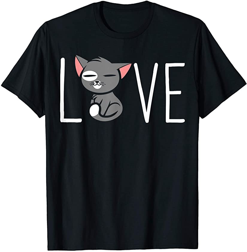 Love Cat Kitten Cats Mom Pet Lover T-Shirt