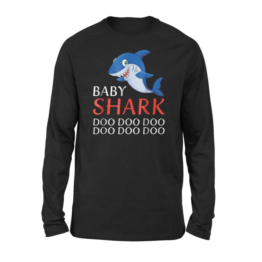 Baby Shark Baby Mommy Daddy Matching Family Shark Long Sleeve T-Shirt