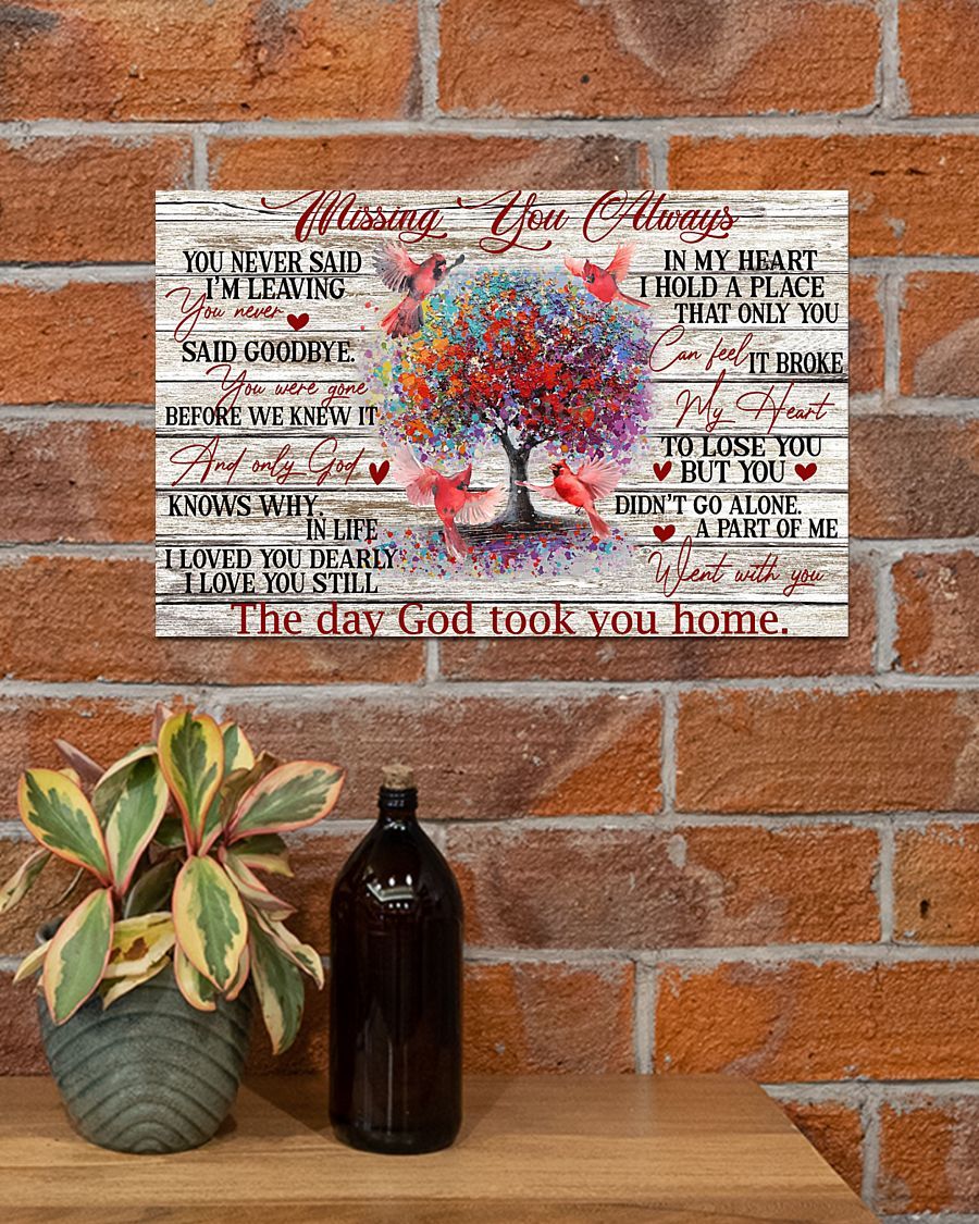 Memorial Gift To Heaven – Missing You Always Horizontal Canvas And Poster | Wall Decor Visual Art