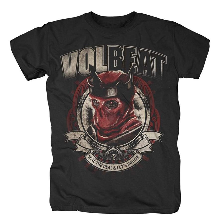 Volbeat – Seal The Deal & Let’S Boogie – Adult T-Shirt Leisure T-Shirt,  Men’S Cotton T-Shirt,O-Neck T-Shirt, Short Sleeved T-Shirt,