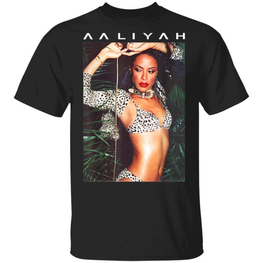 Aaliyah Animal Print Aaliyah Photo T-Shirt