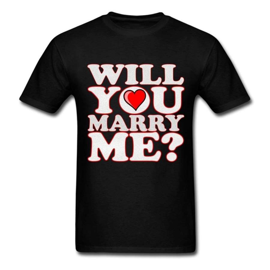 Will You Marry Me Wedding Proposal Men’S Printed T Shirts