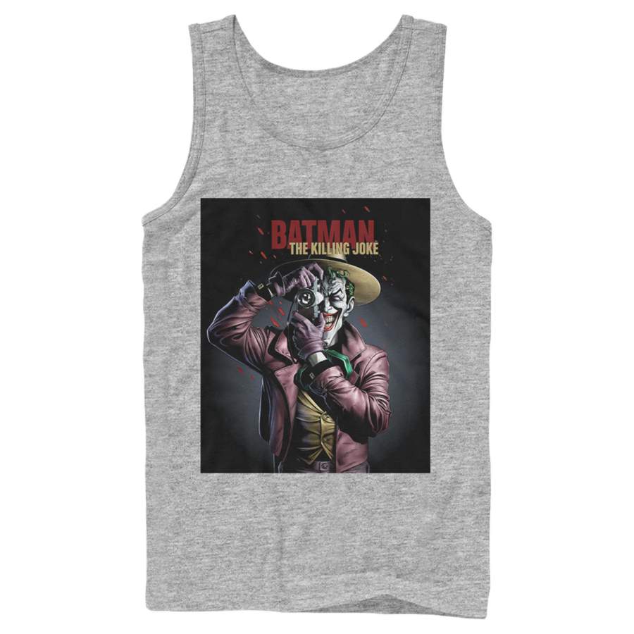 Batman Men’s Joker Camera Poster  Tank Top