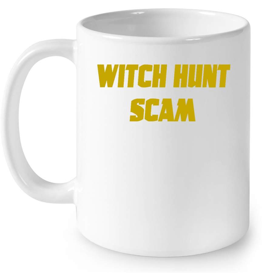 Witch Hunt Scam Classic Vintage – Full-Wrap Coffee White Mug