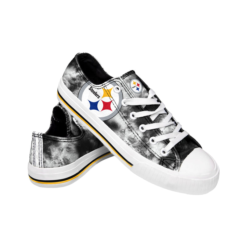 Pittsburgh Steelers NFL Womens Low Top Tie-Dye Canvas Shoes